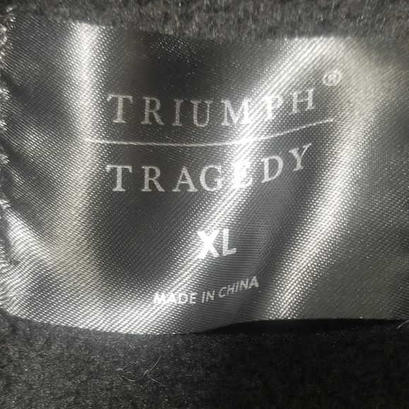 Triumph Tragedy Black & White Rose Graphic Print Sweatshirt. Extra Hype. Size XL - Picture 5 of 6